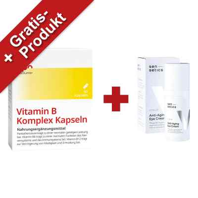 Sparset: Vitamin B-Komplex + Gratis Anti-Aging Eye Cream 1 Pck von apo.com Group GmbH PZN 08102516
