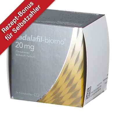 Tadalafil-biomo 20 mg Filmtabletten 56 stk von biomo pharma GmbH PZN 12725547