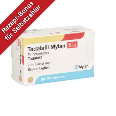 Tadalafil Mylan 5 mg Filmtabletten 84 stk von Viatris Healthcare GmbH PZN 12869097