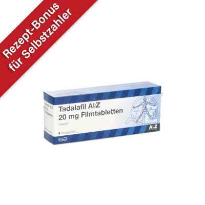 Tadalafil Abz 20 mg Filmtabletten 4 stk von AbZ Pharma GmbH PZN 13168818