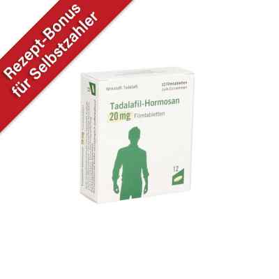 Tadalafil Hormosan 20 mg Filmtabletten 12 stk von HORMOSAN Pharma GmbH PZN 13569960