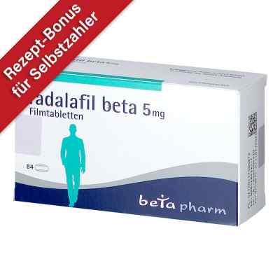 Tadalafil beta 5 mg Filmtabletten 84 stk von betapharm Arzneimittel GmbH PZN 13700087