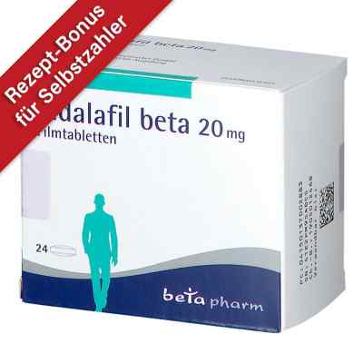 Tadalafil beta 20 mg Filmtabletten 24 stk von betapharm Arzneimittel GmbH PZN 13700288