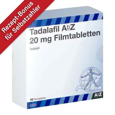 Tadalafil Abz 20 mg Filmtabletten 48 stk von AbZ Pharma GmbH PZN 13720374