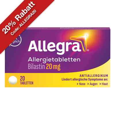 Allegra - schnell bei Heuschnupfen & ganzjährigen Allergien  20 stk von A. Nattermann & Cie GmbH PZN 18113489