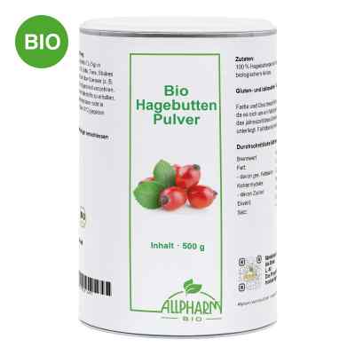 Bio Hagebutten Pulver Allpharm 500 g von ALLPHARM Vertriebs GmbH PZN 19510117