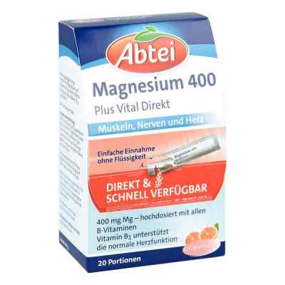 Abtei Magnesium 400+vitamin B Komplex Granulat 20 stk von Omega Pharma Deutschland GmbH PZN 07641038