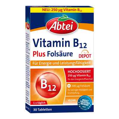 Abtei Vitamin B12 Plus Folsäure Depot Tabletten 30 stk von Omega Pharma Deutschland GmbH PZN 16622933
