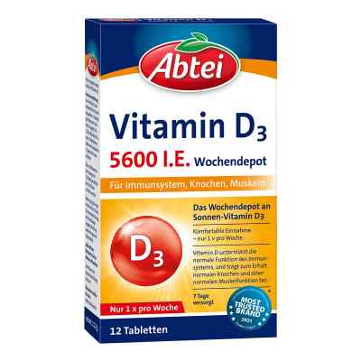 Abtei Vitamin D3 5.600 I.e. Wochendepot Tabletten