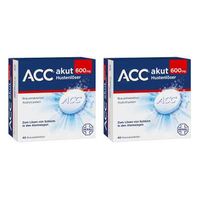 ACC akut 600mg Hustenlöser 2x40 stk von Hexal AG PZN 08104340
