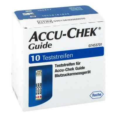 Accu Chek Guide Teststreifen 1X10 stk von Roche Diabetes Care Deutschland  PZN 11664890