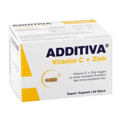 Additiva Vitamin C+Zink Depotkaps.aktionspackung 80 stk von Dr.B.Scheffler Nachf. GmbH & Co. PZN 05453321