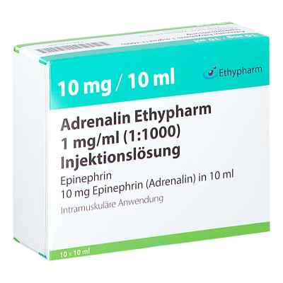 Adrenalin Ethypharm 1 Mg/ml 1:1000 Injektionslösung 10X10 ml von ETHYPHARM GmbH PZN 17155706
