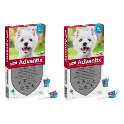 Advantix Spot-on Hund 4-10 kg Lösung 2x4 stk von Elanco Deutschland GmbH PZN 08102635