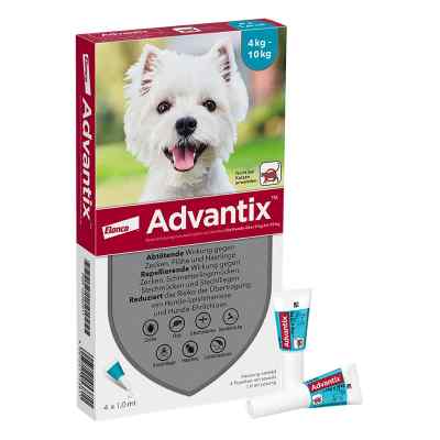 Advantix Spot-on Hund 4-10 kg Lösung 4 stk von Elanco Deutschland GmbH PZN 02362517