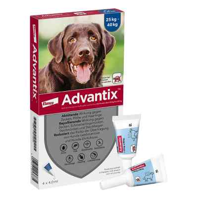 Advantix Spot-on Lösung zur, zum Auftr.a.d.H.f.Hund 25-40 kg 4X4.0 ml von Elanco Deutschland GmbH PZN 13814299