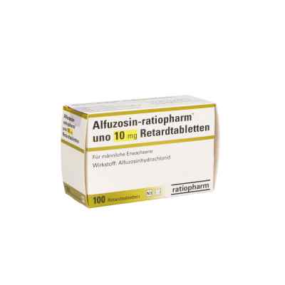 Alfuzosin ratiopharm uno 10 mg Retardtabletten 100 stk von ratiopharm GmbH PZN 04673983