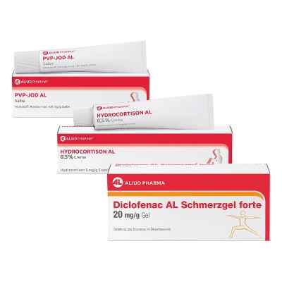 Aliud Wanderset mit Schmerzgel + Creme + Salbe