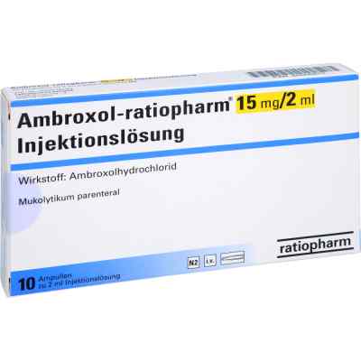Ambroxol ratiopharm 15 mg/2 ml iniecto lsg. Ampullen