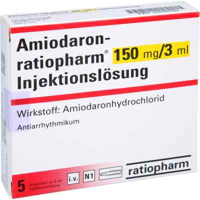 Amiodaron ratiopharm 150mg/3ml Injektionslösung