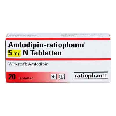 Amlodipin-ratiopharm 5mg N 20 stk von ratiopharm GmbH PZN 02634097