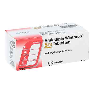 Amlodipin Winthrop 5mg 100 stk von Zentiva Pharma GmbH PZN 02145553