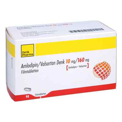 Amlodipin/valsartan Denk 10 mg/160 mg Filmtabletten 98 stk von Denk Pharma GmbH & Co.KG PZN 13836102