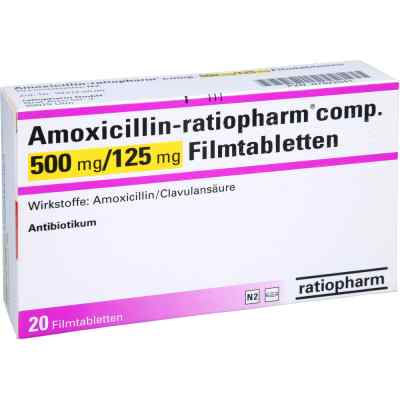 Amoxicillin-ratiopharm compositus 500mg/125mg