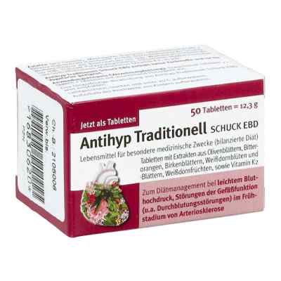 Antihyp Traditionell Schuck Ebd Tabletten 50 stk von SCHUCK GmbH Arzneimittelfabrik PZN 16830620