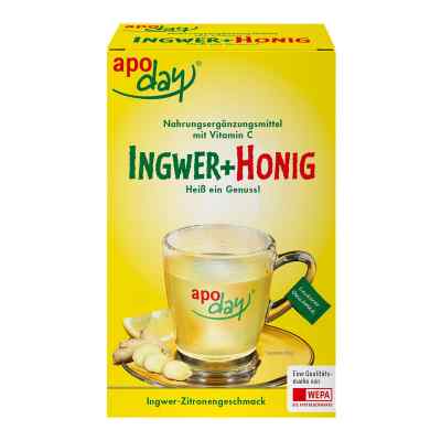Apoday Ingwer+honig+vitamin C Pulver 10X10 g von WEPA Apothekenbedarf GmbH & Co K PZN 07588249
