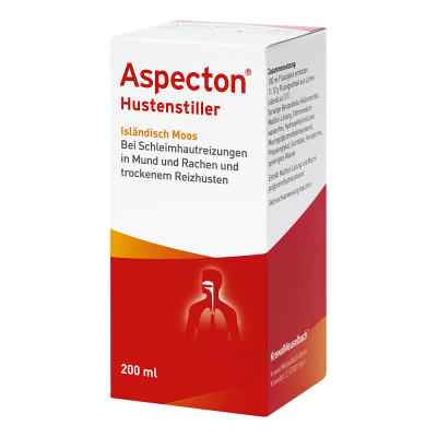 Aspecton Hustenstiller Isländisch Moos Saft 200 ml von HERMES Arzneimittel GmbH PZN 12354571