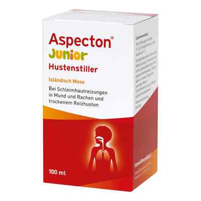 Aspecton Junior Hustenstiller Isländisch Moos Saft 100 ml von HERMES Arzneimittel GmbH PZN 10764997