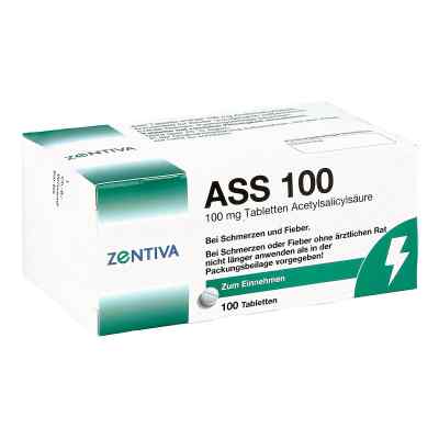 Ass 100 Tabletten 100 stk von Zentiva Pharma GmbH PZN 16384540
