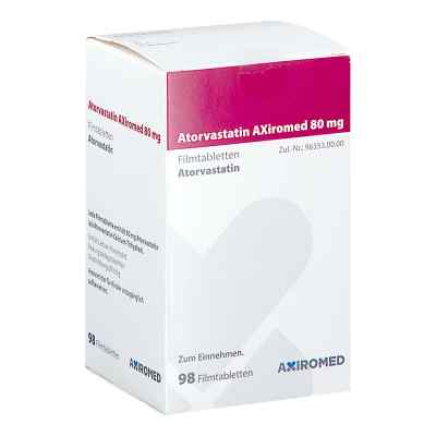 Atorvastatin Axiromed 80 Mg Filmtabletten Dose 98 stk von Medical Valley Invest AB PZN 18303586
