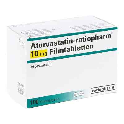 Atorvastatin-ratiopharm 10mg 100 stk von ratiopharm GmbH PZN 09292783