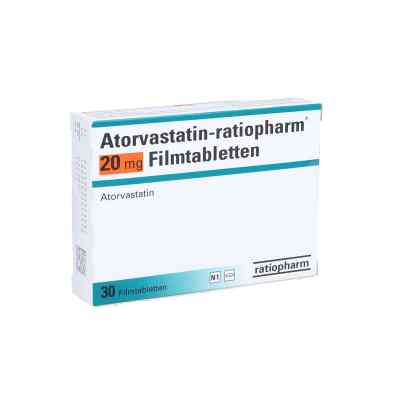 Atorvastatin-ratiopharm 20mg 30 stk von ratiopharm GmbH PZN 09292808