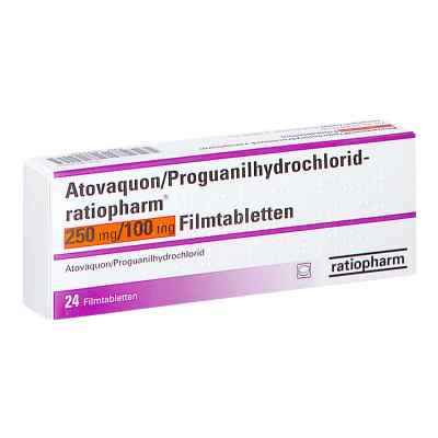Atovaquon/proguanil-hcl ratiopharm 250/100mg Fta