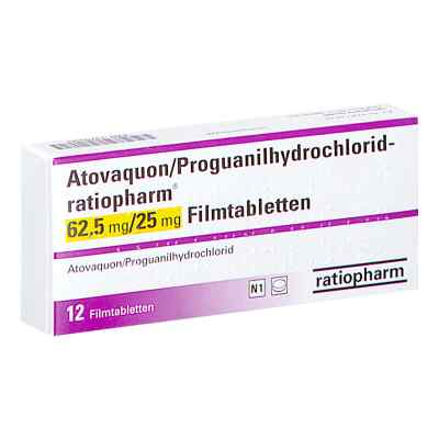 Atovaquon/proguanil-hcl ratiopharm 62,5/25mg Fta