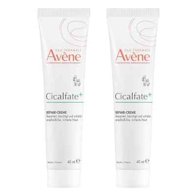 Avene Cicalfate+ Repair-creme 2x40 ml von PIERRE FABRE DERMO KOSMETIK GmbH PZN 08107251