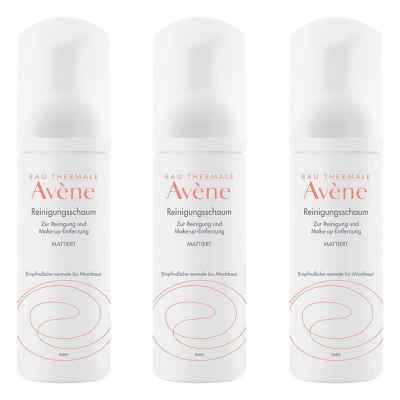 Avene Reinigungsschaum 3x150 ml von PIERRE FABRE DERMO KOSMETIK GmbH PZN 08104981