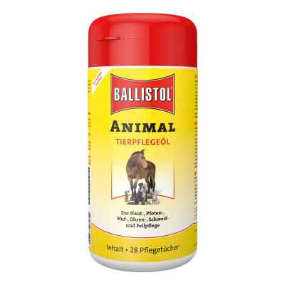 Ballistol animal veterinär Pflegetücher Spenderbox 28 stk von Hager Pharma GmbH PZN 10521237