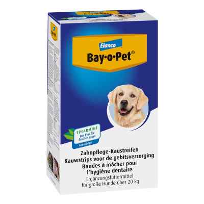 Bay O Pet Zahnpflege Kaustreif.spearmint für große Hunde 140 g von Elanco Deutschland GmbH PZN 00679670