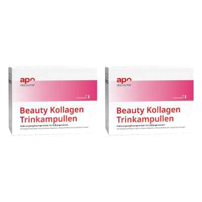 Beauty Kollagen Trinkampullen mit Hyaluron von apodiscounter 2x28x25 ml von apo.com Group GmbH PZN 08102095