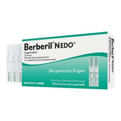 Berberil N EDO Augentropfen bei akut geröteten, gereizten Augen 10X0.5 ml von Dr. Gerhard Mann PZN 00255510