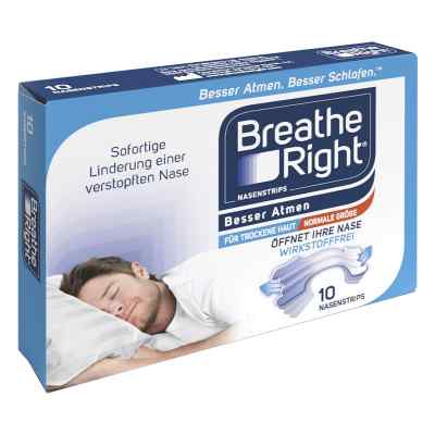 Besser Atmen Breathe Right Nasenpfl.normal Transp. 10 stk von Pharma Netzwerk PNW GmbH PZN 18891844
