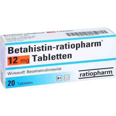 Betahistin ratiopharm 12 mg Tabletten