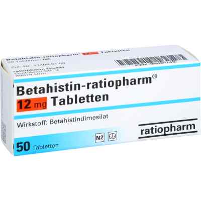 Betahistin ratiopharm 12 mg Tabletten