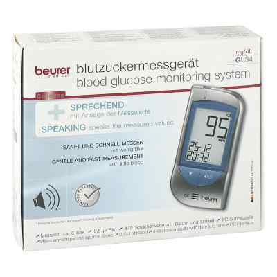 Beurer Gl34 Blutzuckermessgerät mg/dl 1 stk von BEURER GmbH PZN 10024987