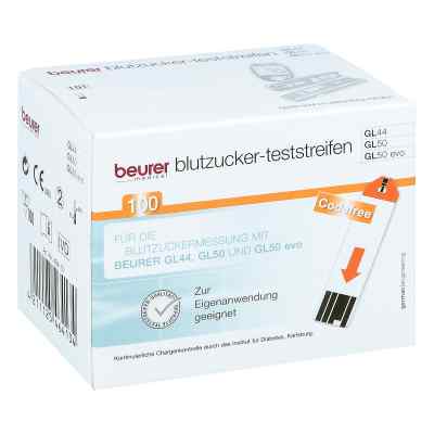 Beurer Gl44/gl50 Blutzucker-teststreifen 100 stk von BEURER GmbH PZN 09929677