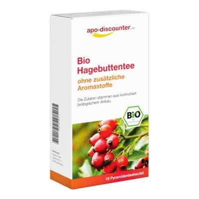 Bio Hagebutten Tee Filterbeutel von apo-discounter 15X3 g von Apologistics GmbH PZN 16700372